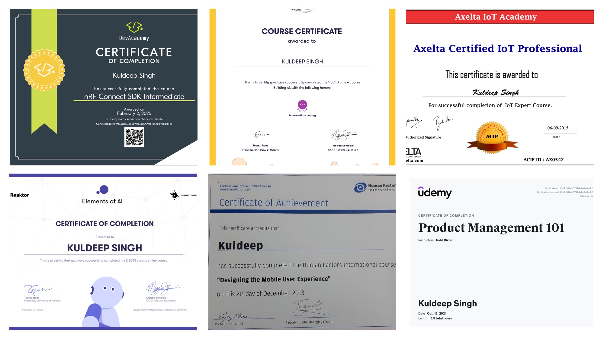 image from Certificates