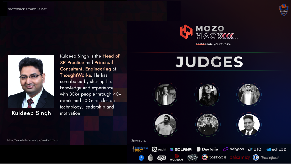 image from Judge at MOZOHACK 4.0 by the Mozilla Students Club